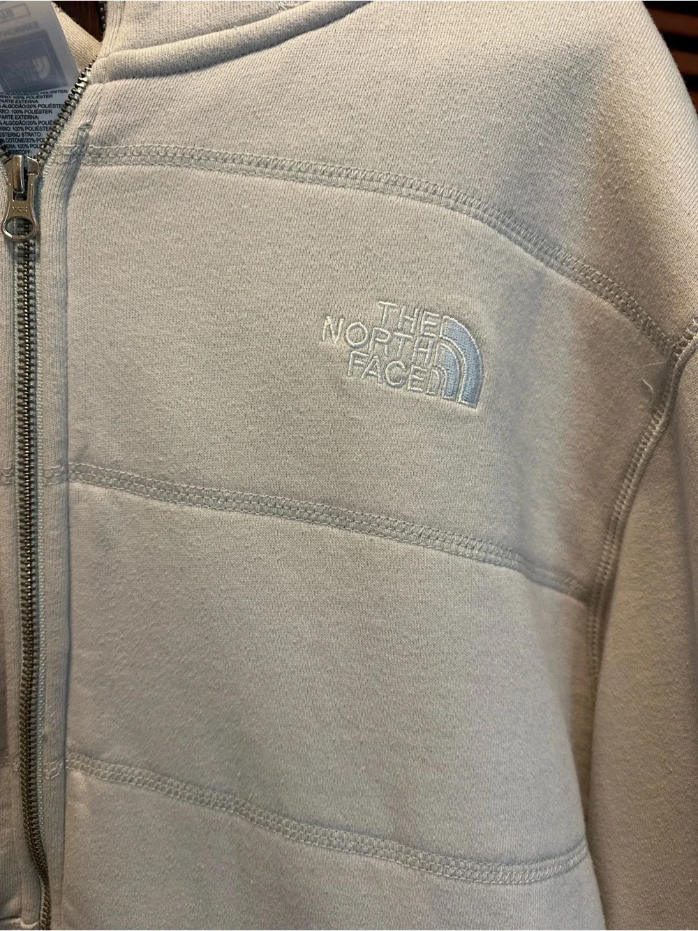 The North Face Men’s XL Sherpa Lined Full Zip Hoodie Cream